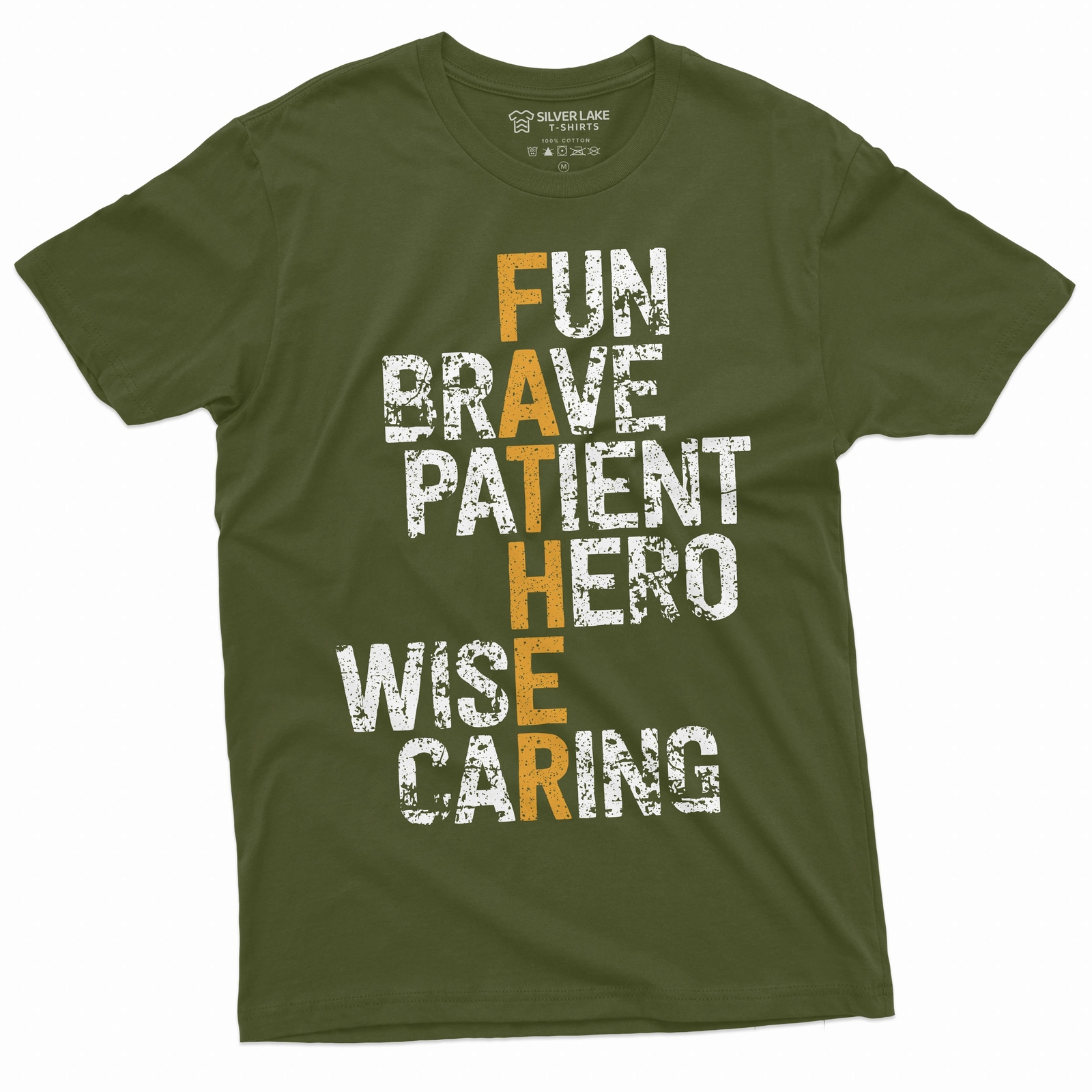 Mens Father definition shirt Father's day Brave Patient hero wise caring dad tee gallery