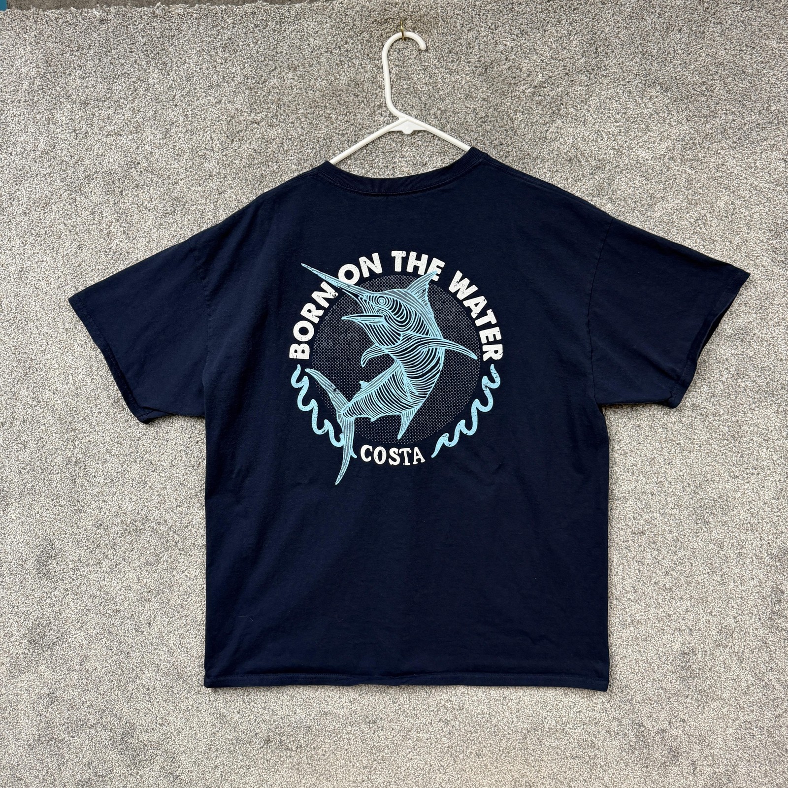 Born On The Water Costa Shirt Mens XL Fish Sporty Coastal Gorpcore Performance gallery