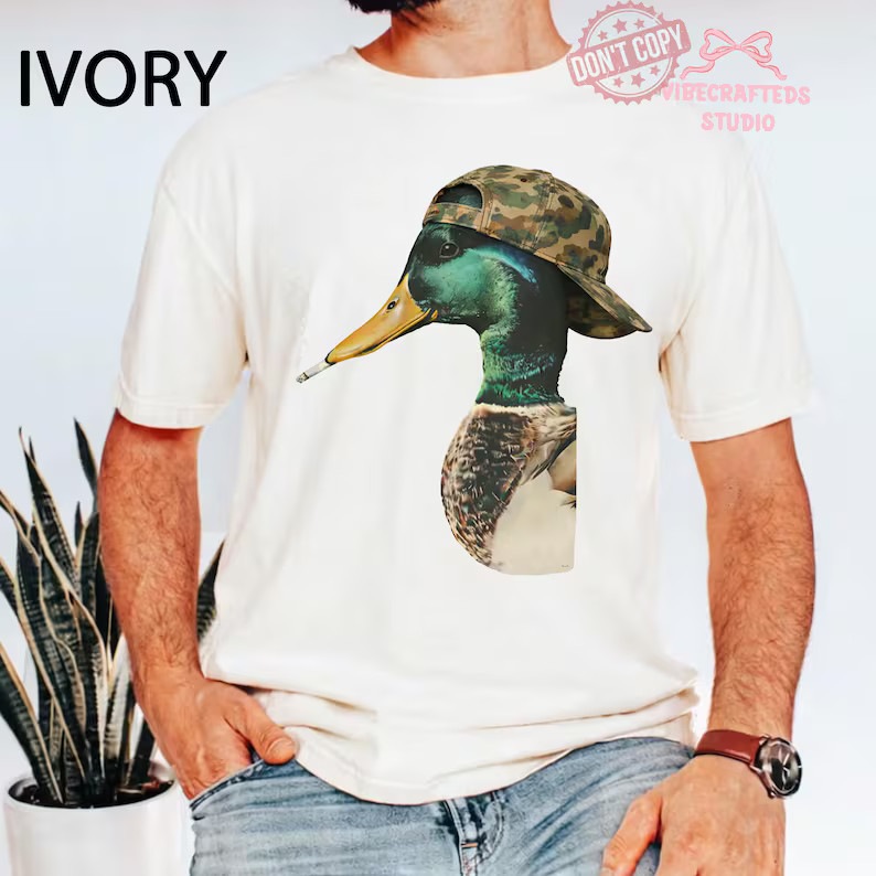 Funny Mallard Duck Unisex Wildlife Bird Animal Lover Comfort Tee gallery
