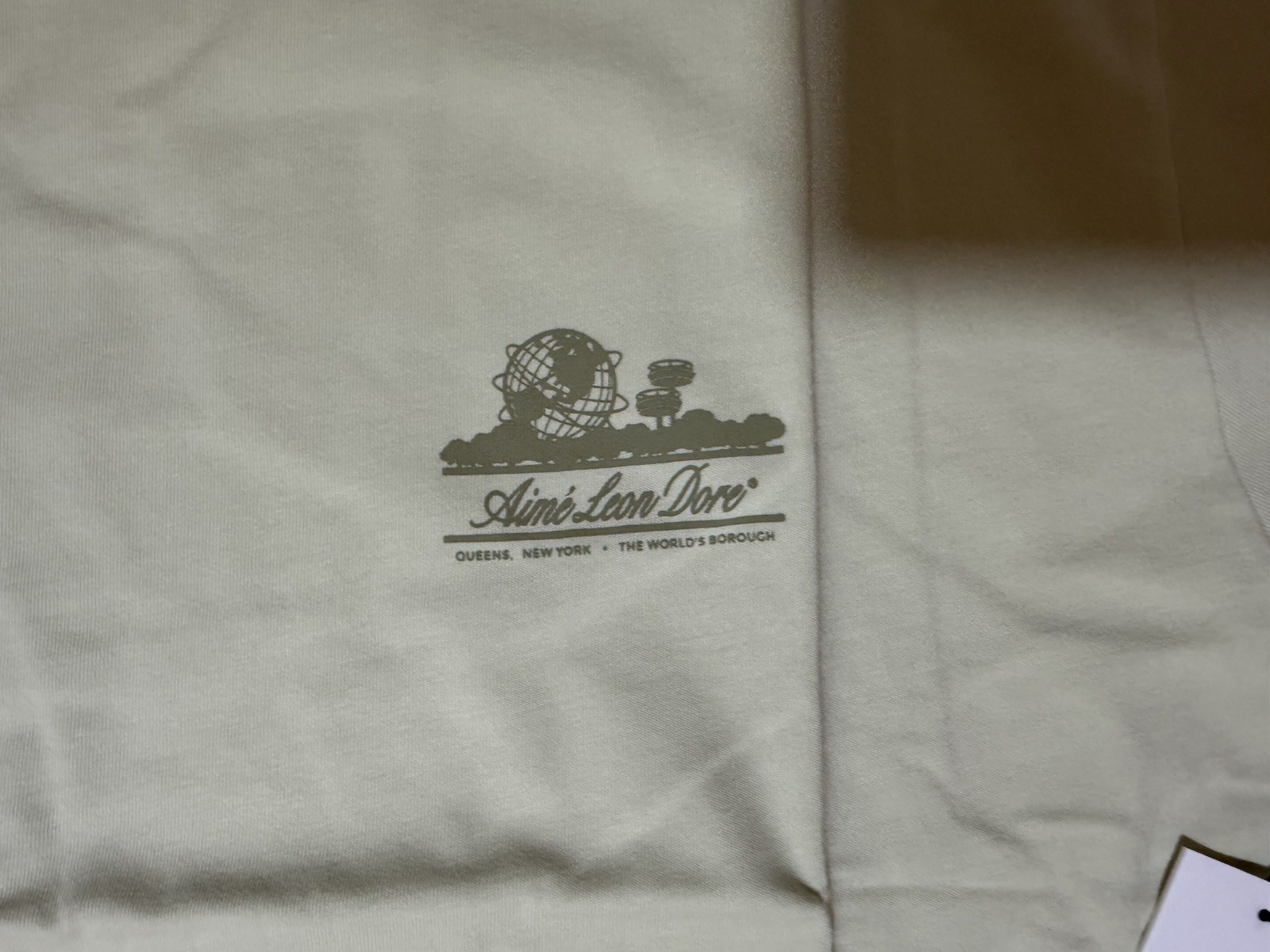 Aime Leon Dore ALD Unisphere Tee Cotton Logo T-Shirt SS25 In Aloe Wash Size XXL gallery