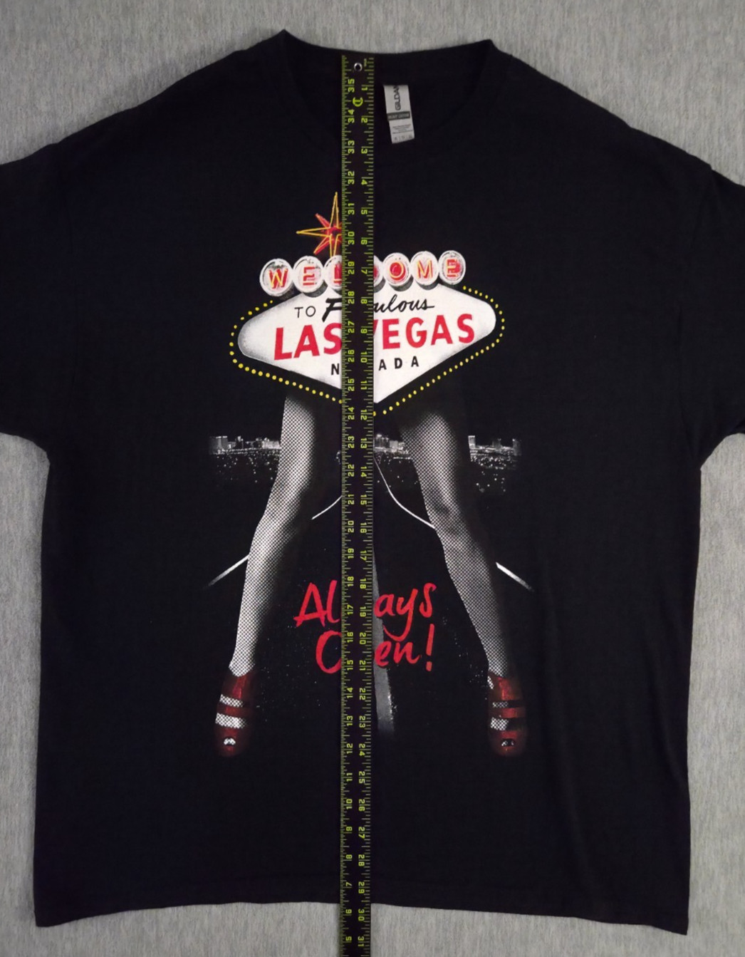 Welcome To Fabulous Las Vegas Nevada Shirt Always Open Adult XL Black gallery