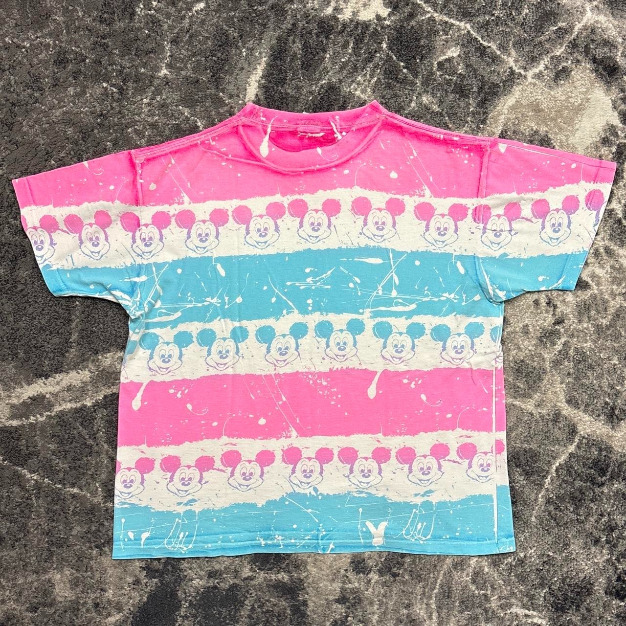 Vintage Mickey Mouse Shirt Mens OSFA XL 90s Disney Character Fashions Tie Dye gallery