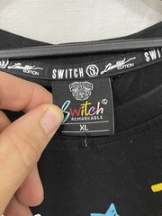 Switch Remarkable Limited Edition Graphic Print Tee Mens Black Cotton T-Shirt XL