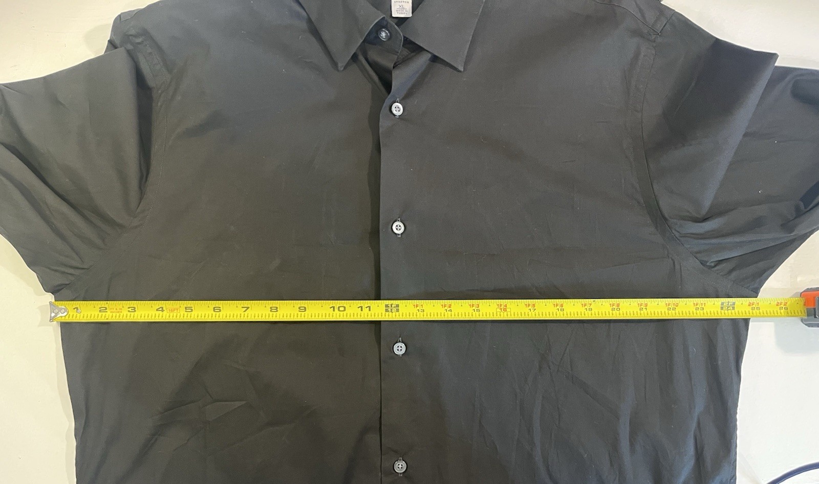 Banana Republic Mens XL Black Stretch Dress Shirt Cotton Spandex Long Sleeve gallery