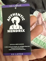 2XL Officially Licensed Jimi Hendrix Merchandise