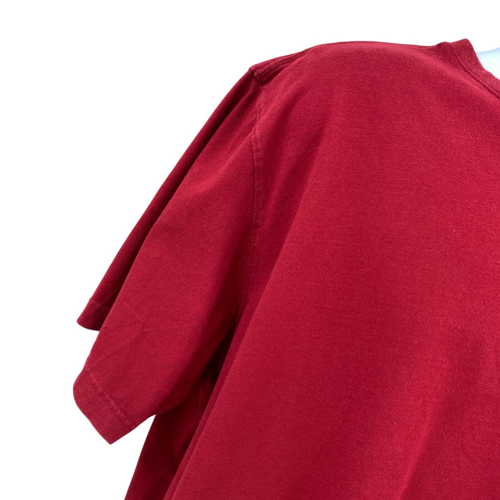 Covington Mens T-Shirt Deep Red Size XLT Crew Neck Regular Fit Pullover Casual gallery