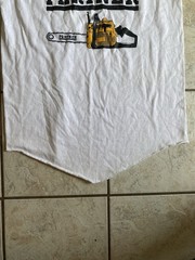 Vintage 1970’s 80’s Partner Chainsaws Workwear Sex Joke russel Ringer Tee Shirt