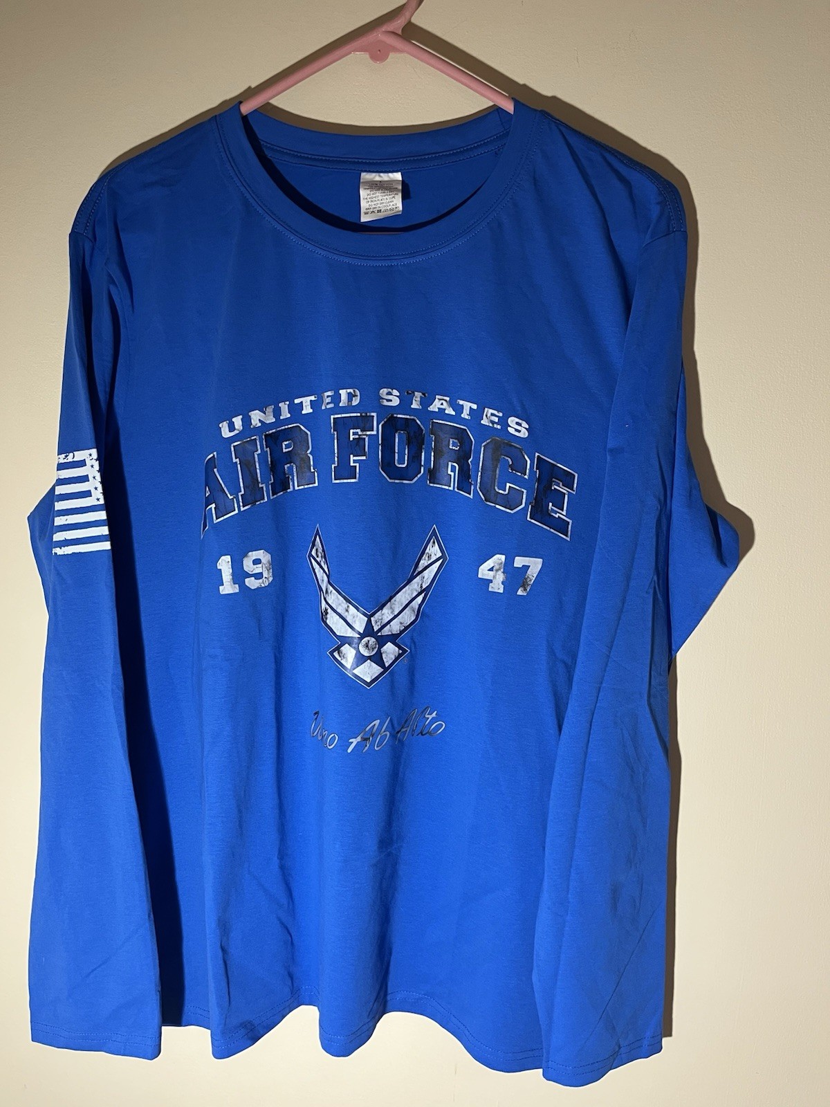 United States Air Force Tshirt New No Tags Long Sleeves Logo And Flag gallery