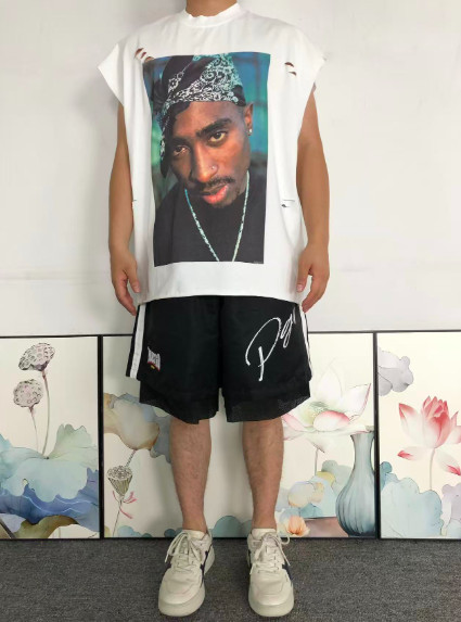 2Pac Legacy Oversized Graphic T-Shirt – White Streetwear Edition gallery