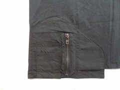 NWT Komakino M Utility Side Zip Pocket Black Short Sleeve Tee T-Shirt Designer