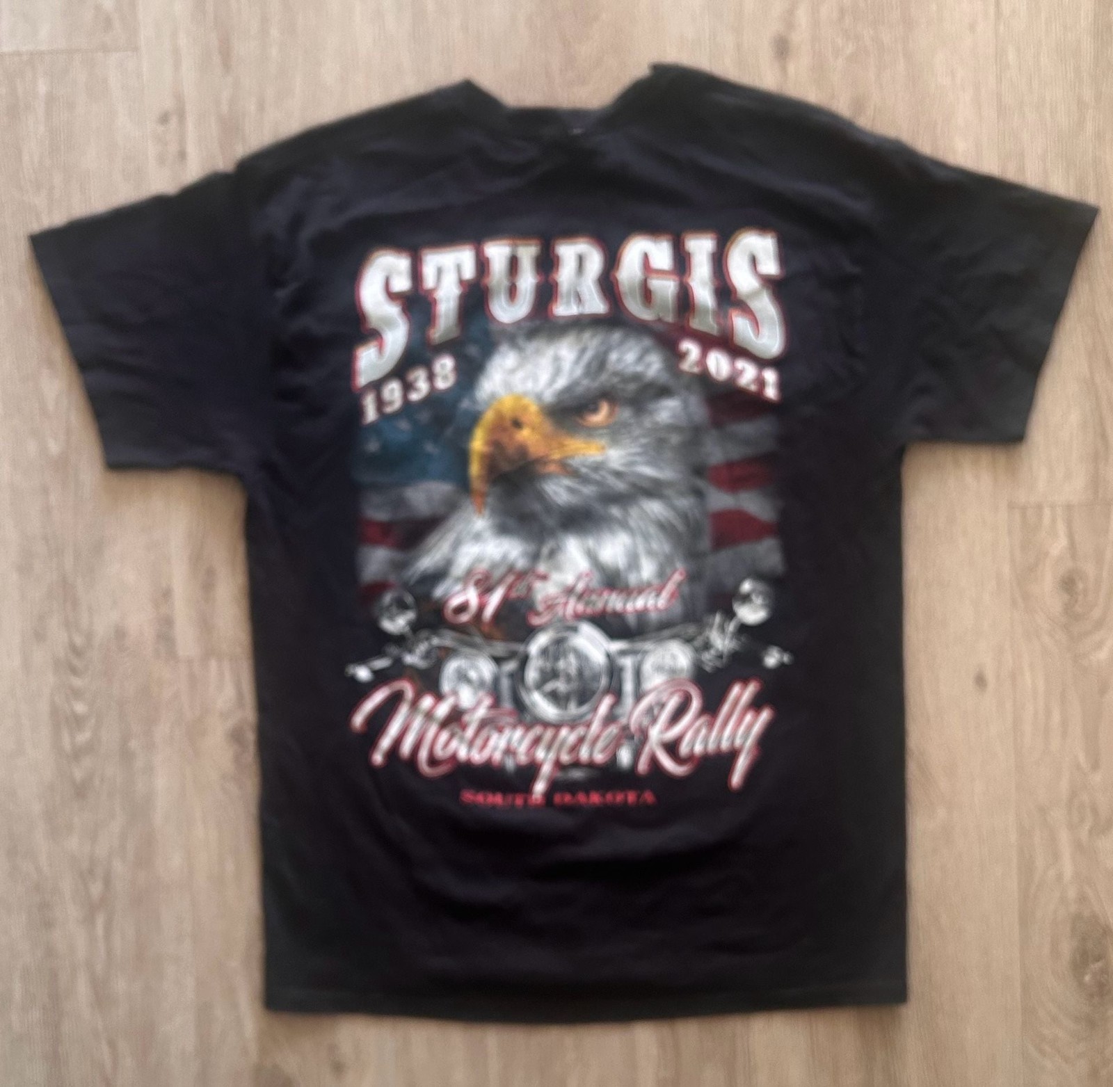 Gildan 81st Annual 2021 Sturgis Motorcycle Rally Eagle Graphic T-Shirt gallery
