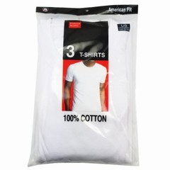 6-Pack V/Crew-Neck For Men’s 100% Cotton Tagless T-Shirt Undershirt Tee White