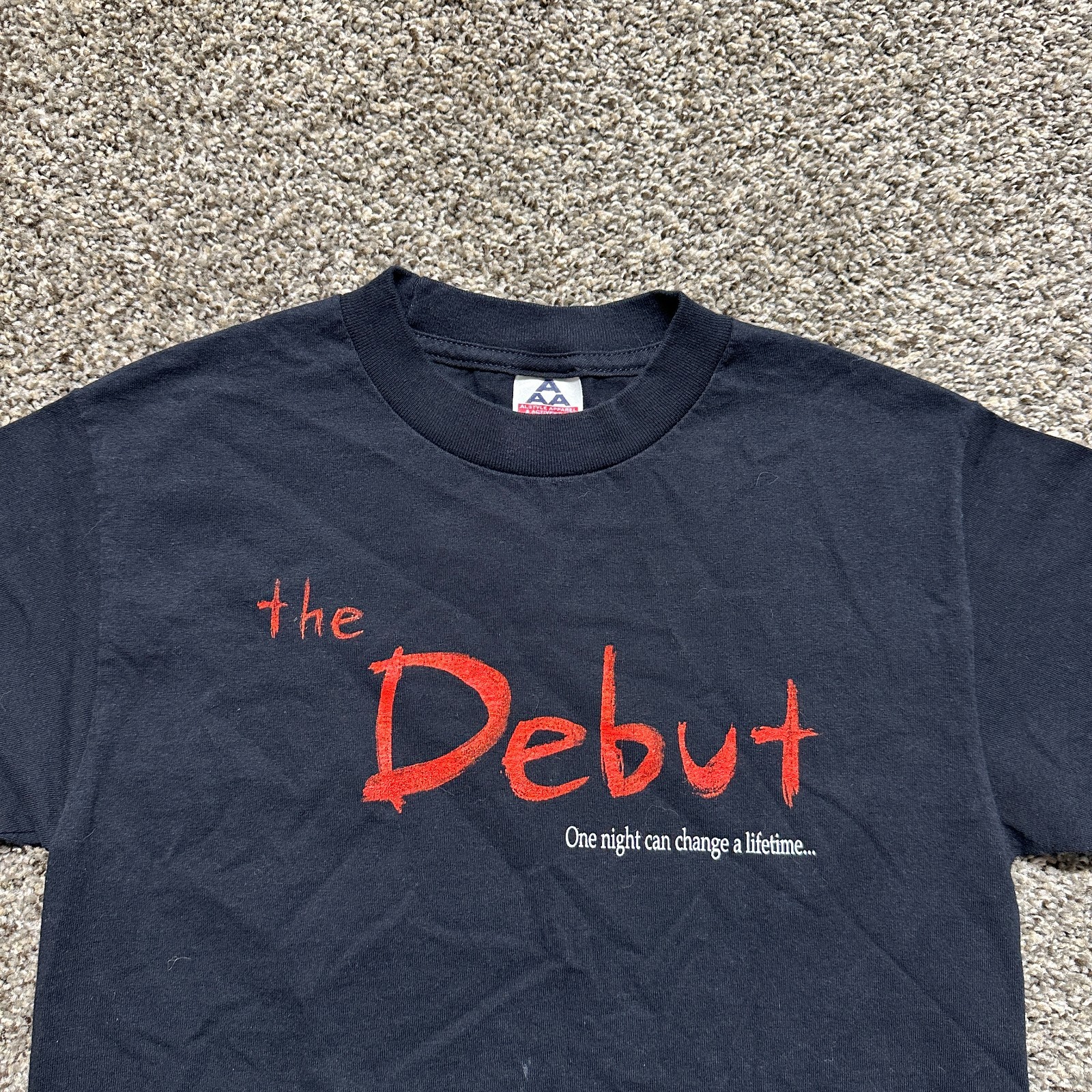 Vintage The Debut Movie Promo T-shirt Size S Black Y2K Filipino Indie Film gallery