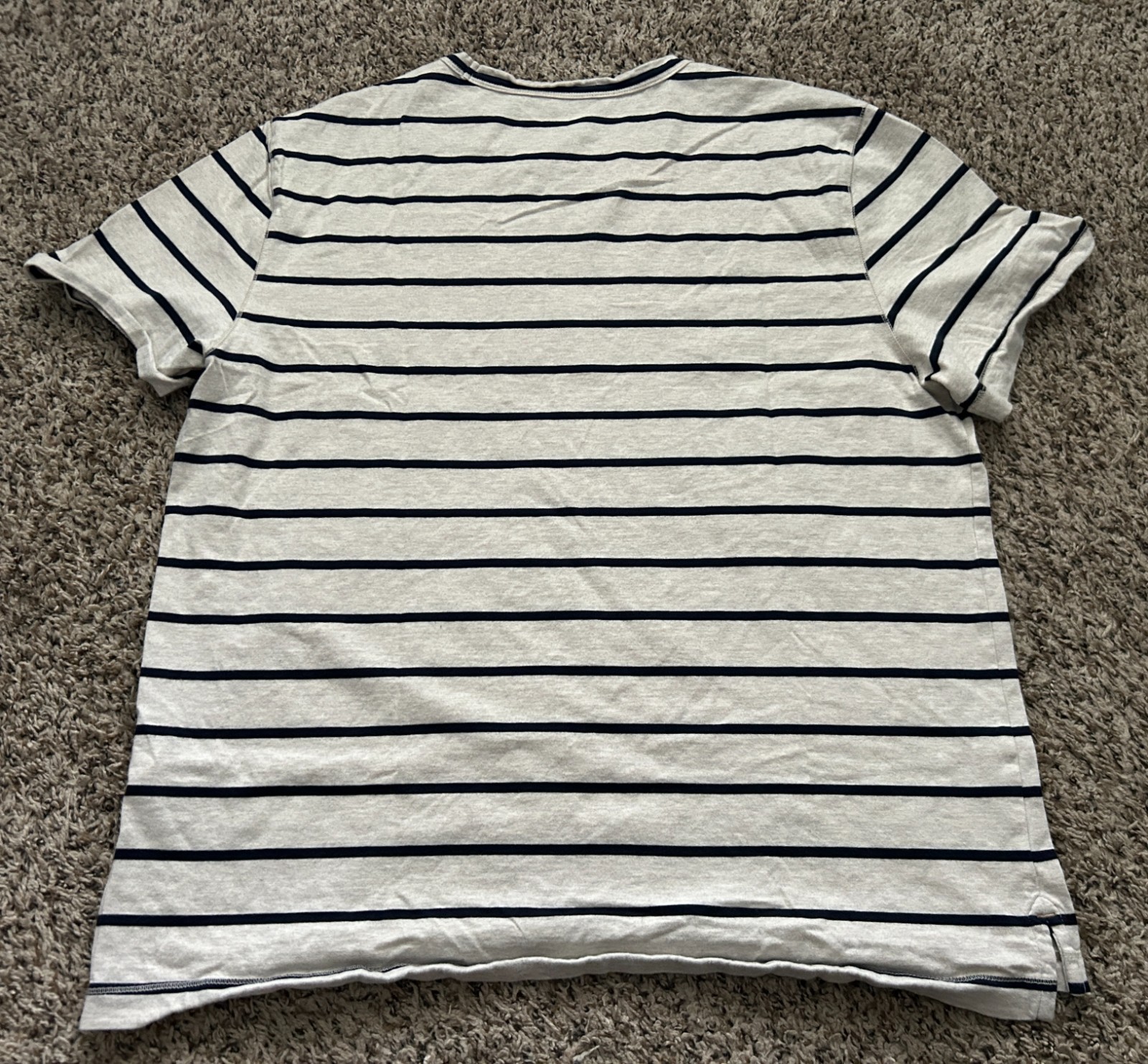 Banana Republic Authentic Tee T Shirt Mens Large Striped 100% Supima Cotton gallery