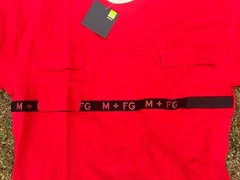 Vintage Marithe + Francois Girbaud Shuttle Strap Logo Shirt Sz. XL Y2K