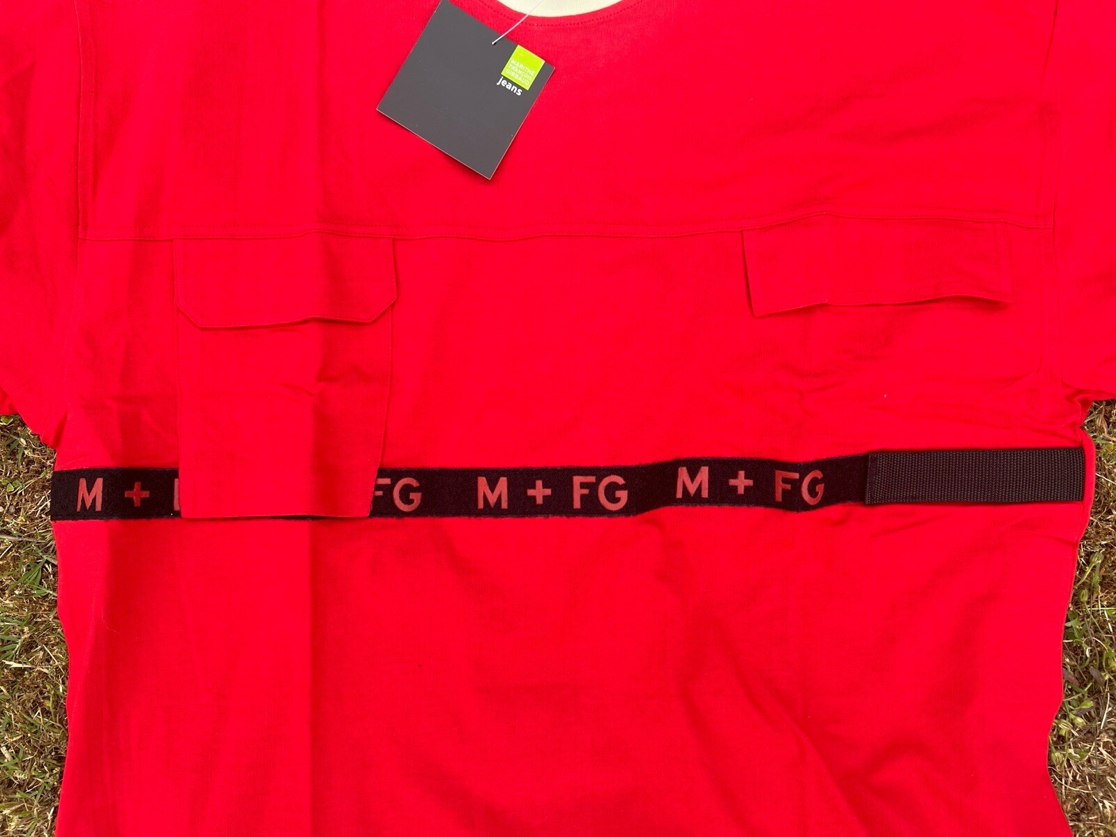 Vintage Marithe + Francois Girbaud Shuttle Strap Logo Shirt Sz. XL Y2K gallery