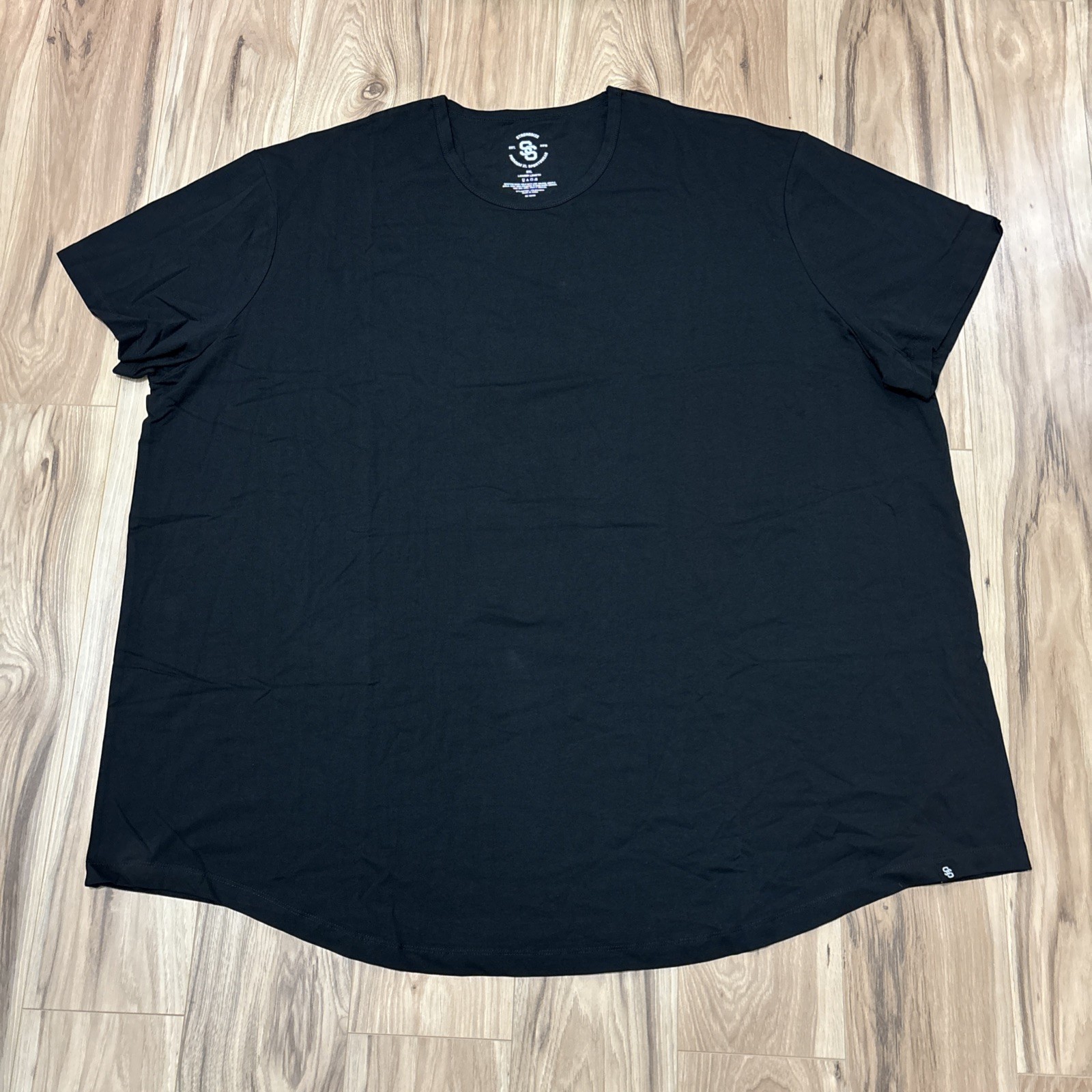 STRONGSIZE Men’s Big Tall 6XL Crew Neck T-Shirts Longer Length Black – NWOT