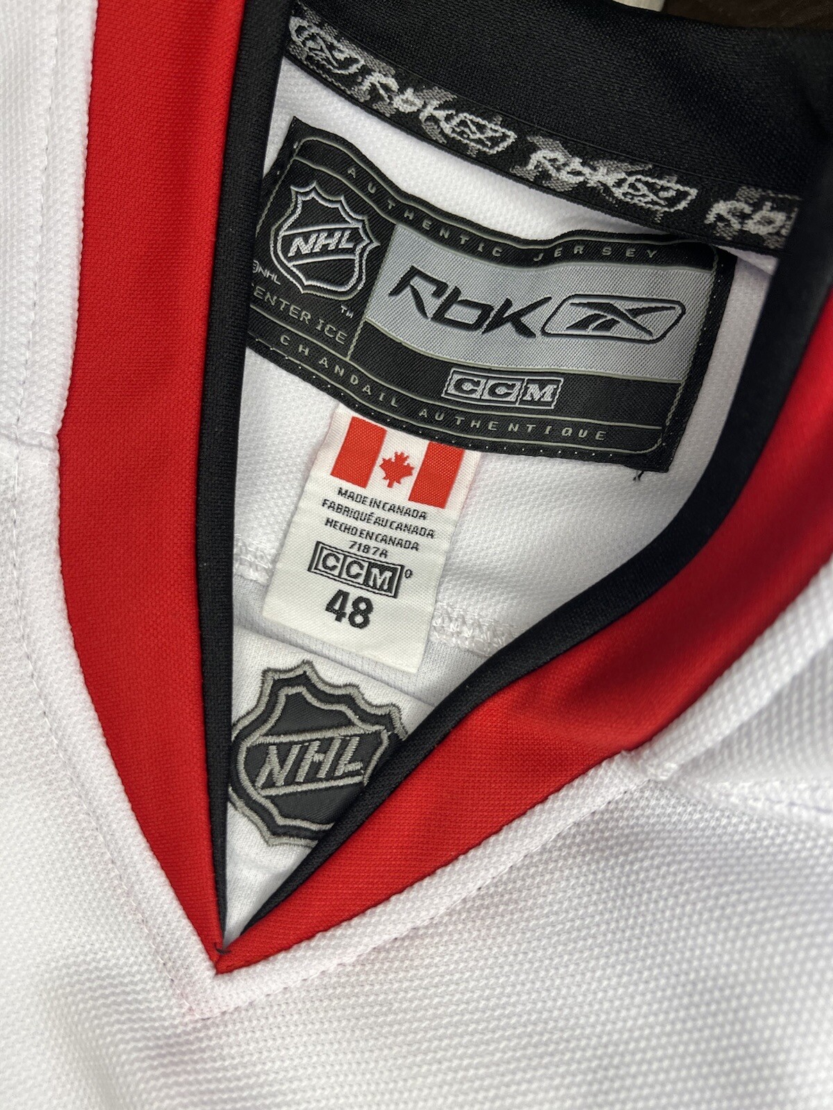 Reebok CCM Chicago Blackhawks Antti Niemi White Stanley Cup Jersey BNWT 48 gallery