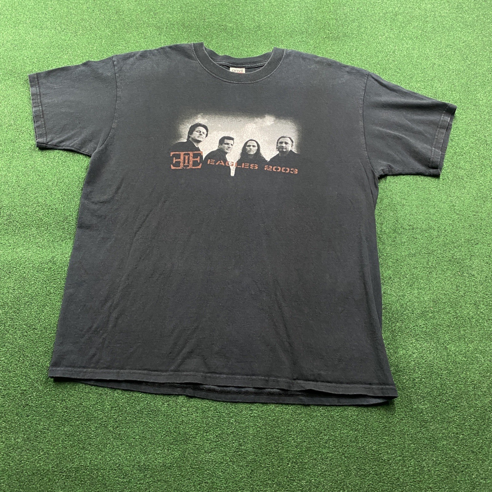 Vintage The Eagles Shirt Mens XL Black Y2K Farewell Tour Band Concert Tee 2003