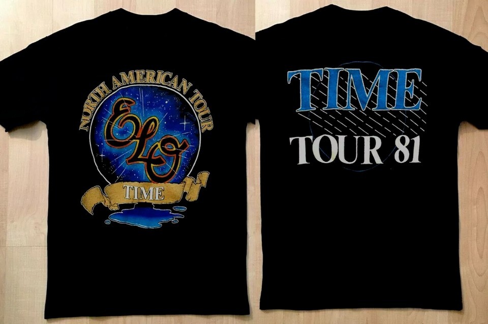 Electric Light Orchestra Rare Elo Time North American 1981 T-Shirt 2 Sides AM05 gallery