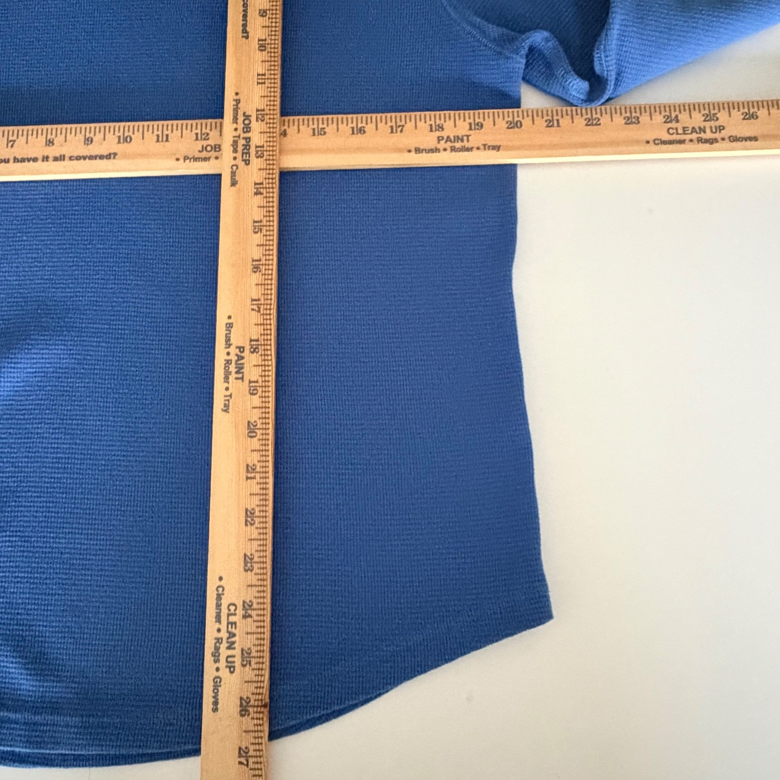 American Eagle Thermal Waffle Long-Sleeve Shirt Mens Size Medium Preppy Y2K Blue gallery
