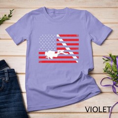 Scuba Diving – USA Flag Underwater Ocean Scuba Diver T-Shirt Unisex T-shirt