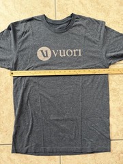 Vuori Men’s Short Sleeve Large Gray T-Shirt Sports Running Travel Classic Top