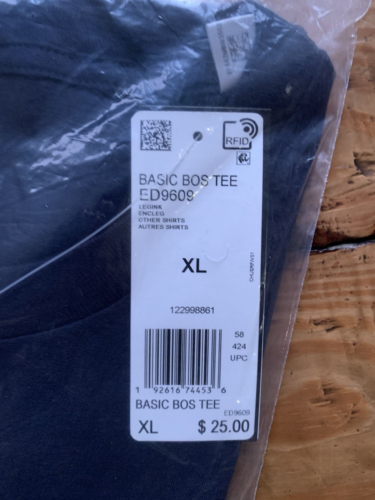BRAND NEW Adidas Men's Basic BOS Tee 3 Stripes - LEGEND INK (Dark Navy) SIZE XL gallery