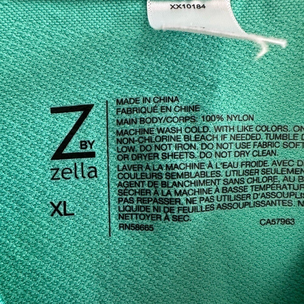 Zella Activewear T-Shirt Mens XL Turquoise Short Sleeve Athletic Top gallery
