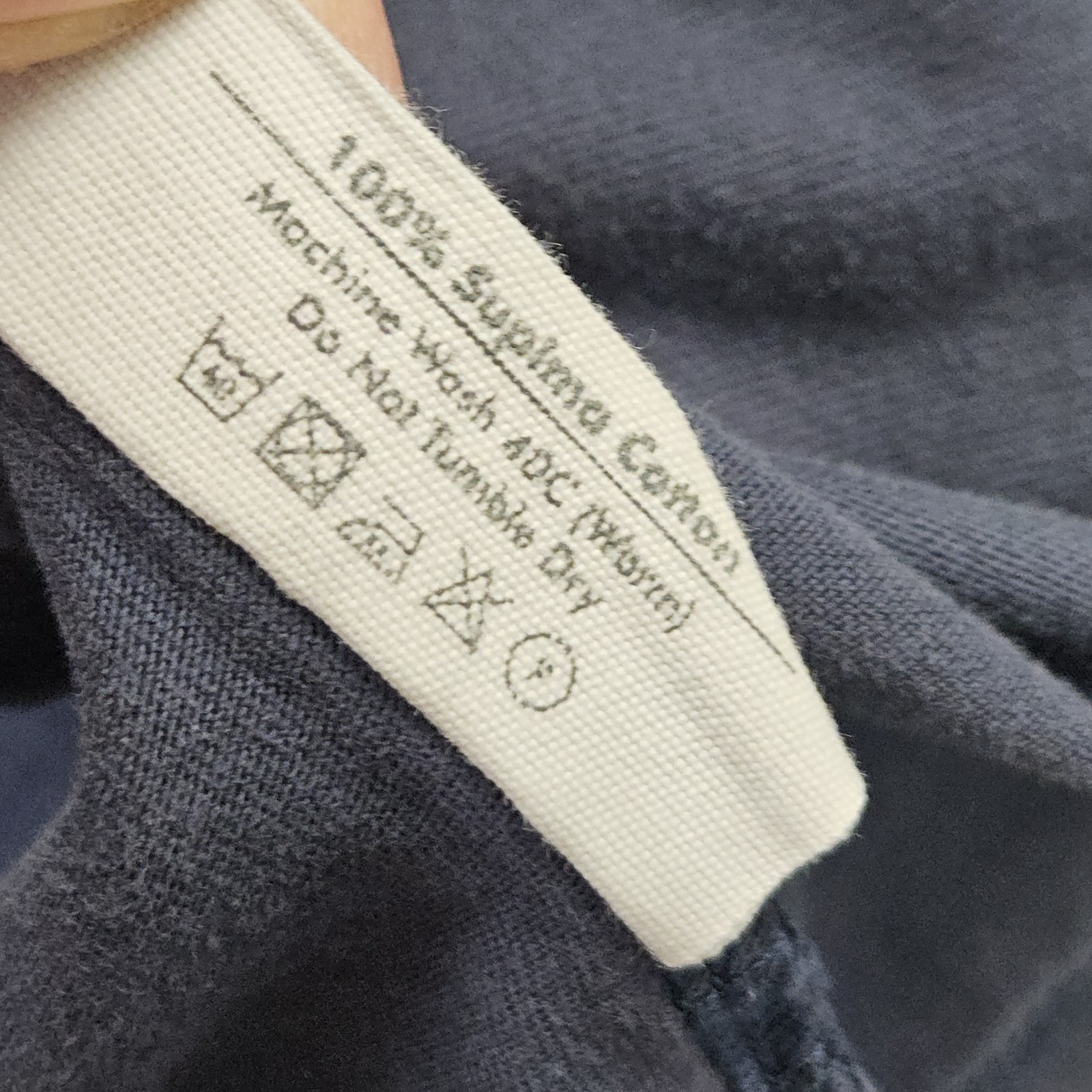 Son of a Tailor T Shirt XL Blue Rolled Sleeves 100% Supima Cotton gallery
