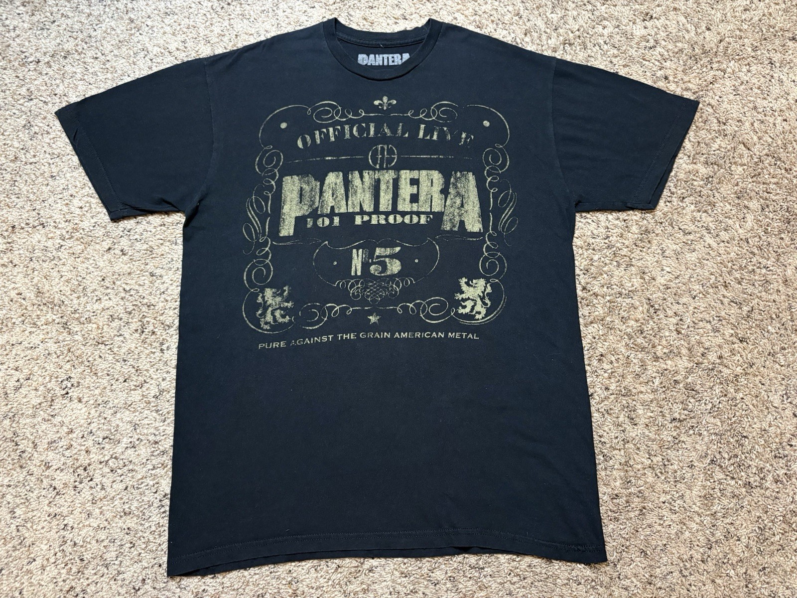 Pantera Shirt Mens Extra Large 101 PROOF 2010 Shirt Mens Black gallery