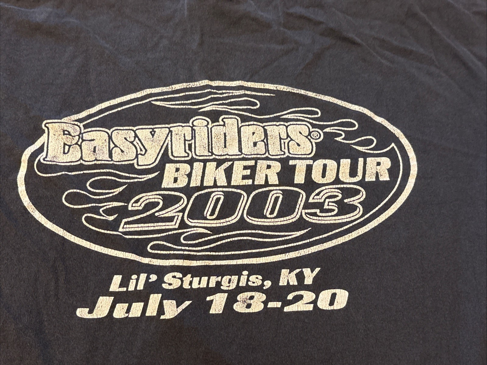Vintage Easyriders Graphic Tee Mens 2XL Biker Shirt 2003 Rodeo Horses See Pics gallery