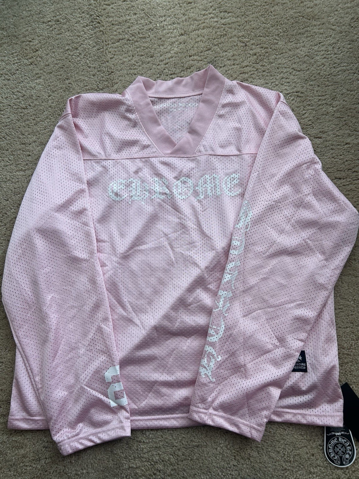 Pink Chrome Hearts Warm Up Jersey Size S gallery