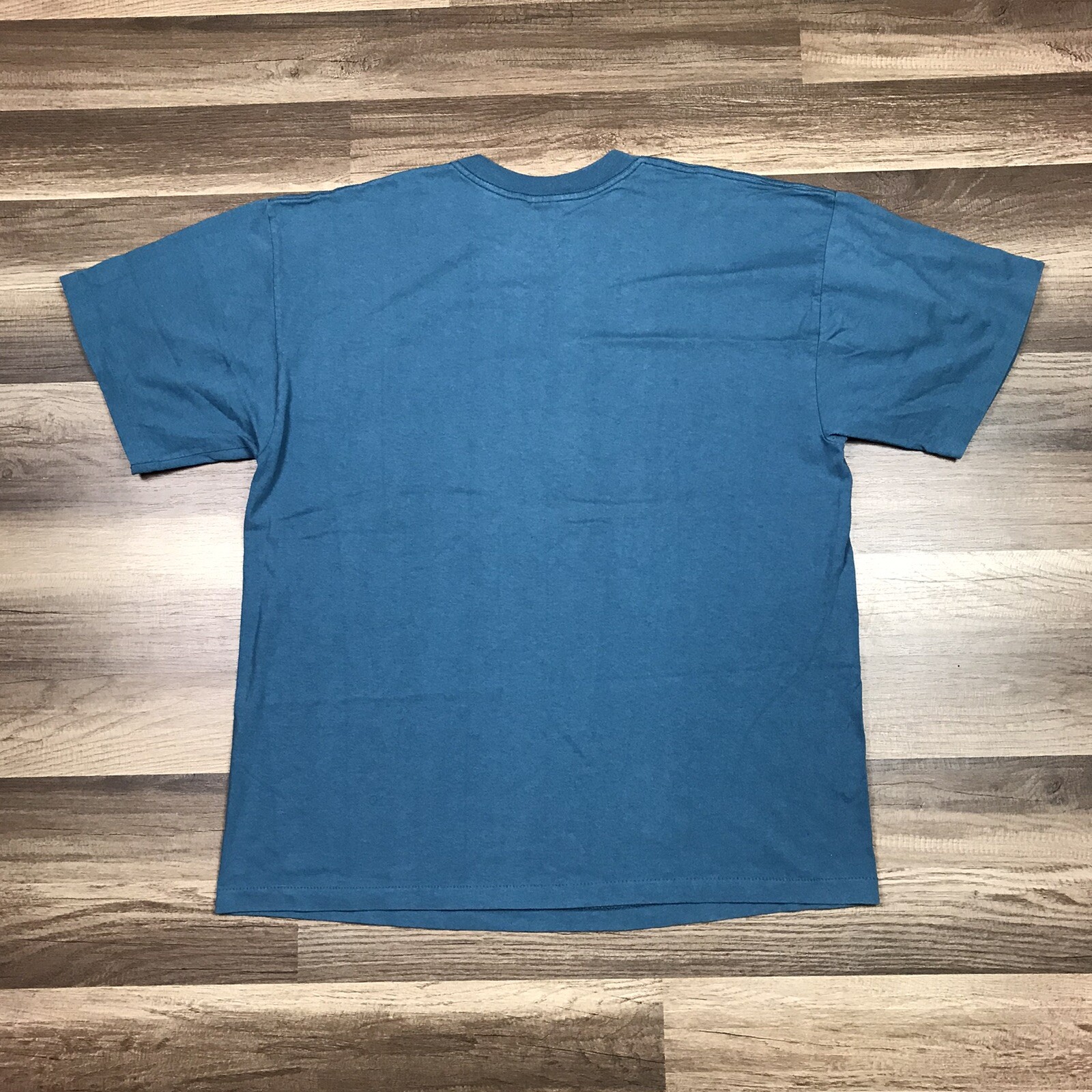 Vintage Genuine Antique Fisherman Shirt Adult Sz XL Blue 90's Single Stitch VTG gallery