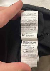 Dolce & Gabbana Black Cotton Chenille Logo Patch T-Shirt DG Logo Embroidered
