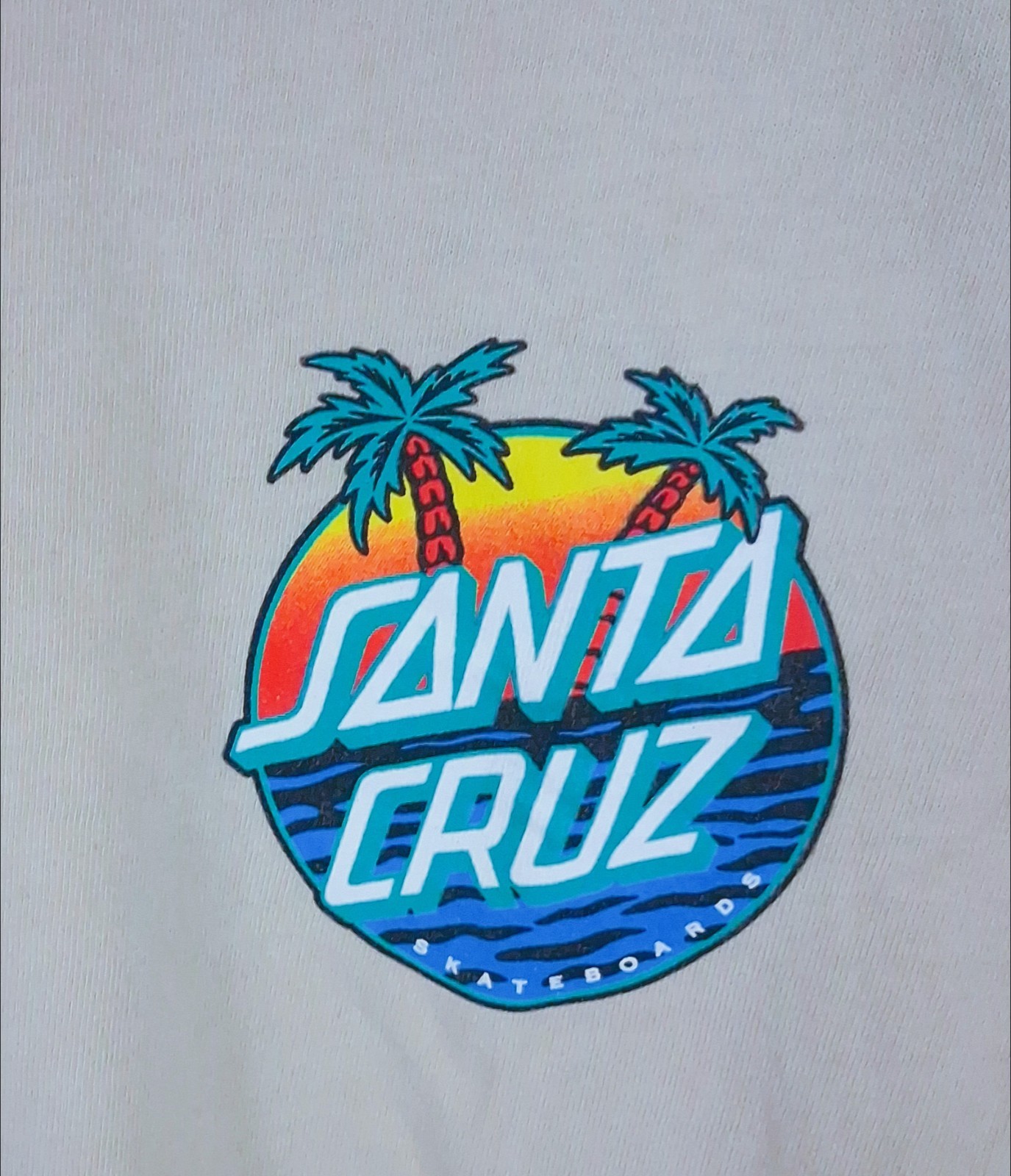 The Original SANTA Cruz SKATEBOARD T-Shirt Short Sleeve Size M Medium Beige gallery