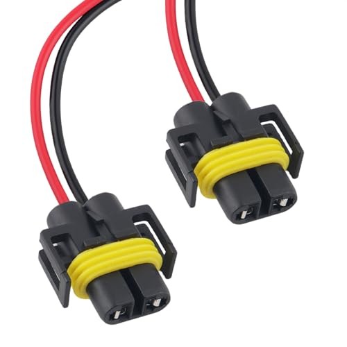 2PCS Car Fog Light Connector Plug,H8/H9/H11 Connector Replacement with