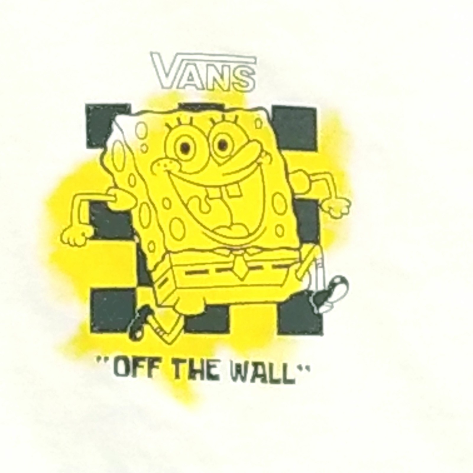 Vans SpongeBob Shirt Men Large White Long Sleeve Off The Wall Graphic Tee Cotton gallery