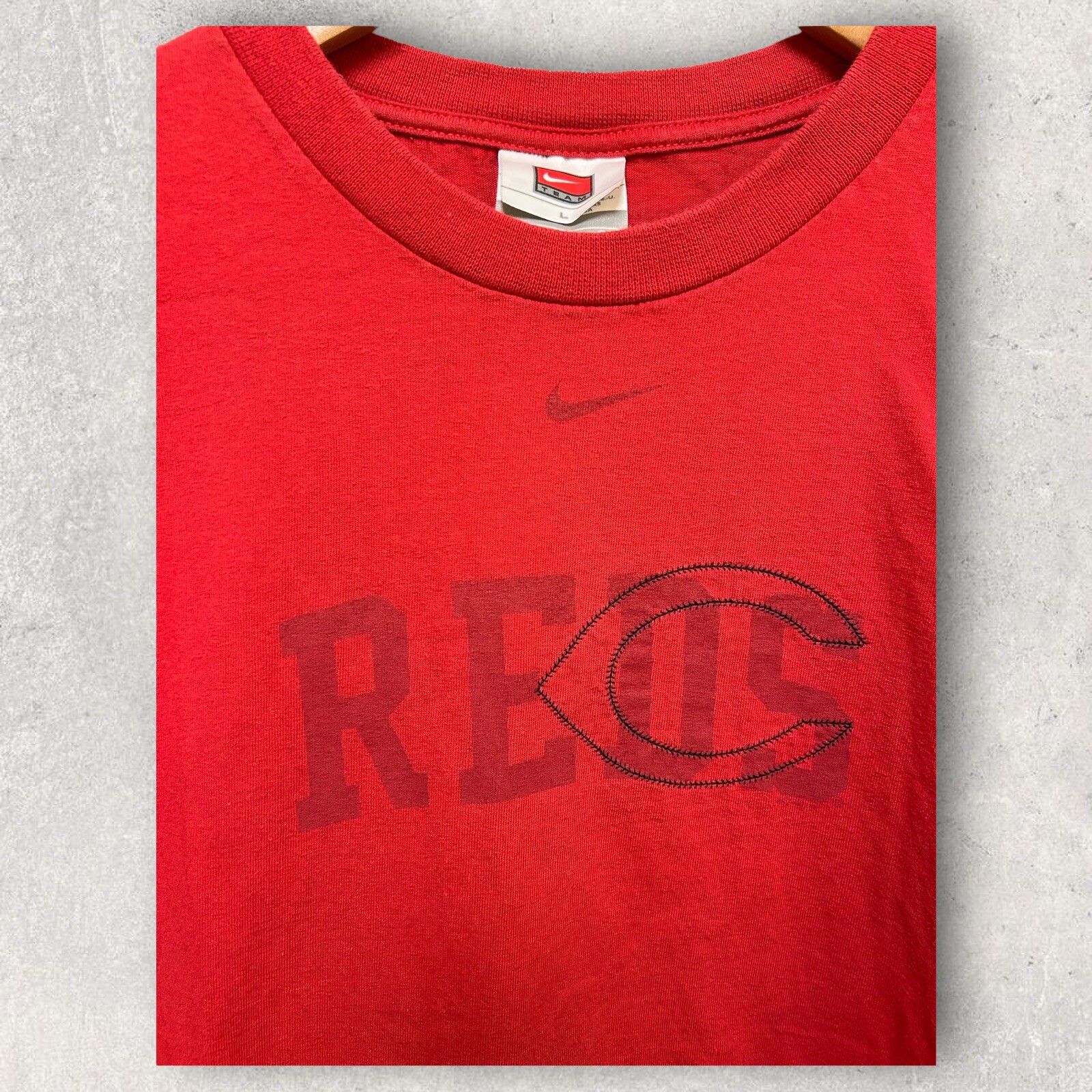 Nike Cincinnati Reds Baseball Men's Graphic T Shirt Logo Red Size Large gallery