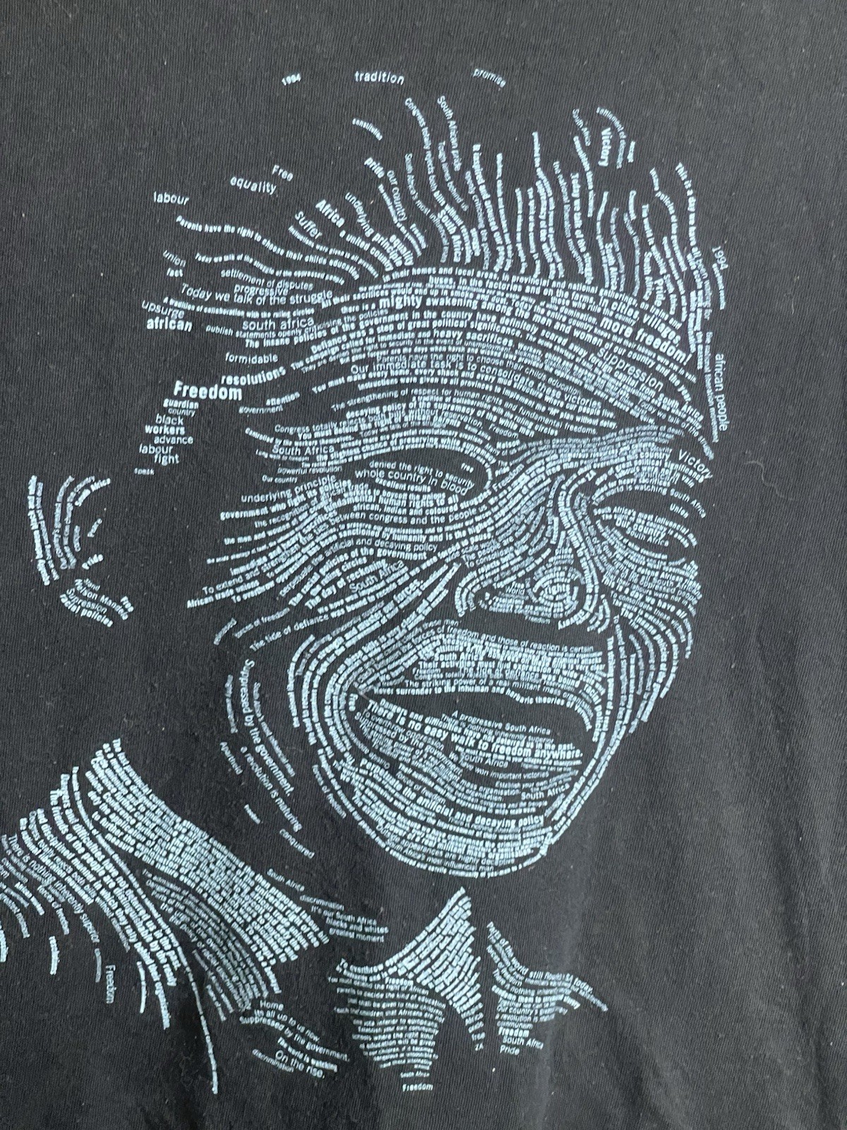 Vintage Nelson Mandela Shirt Mens XL Africa Political Activist Graphic 90s Tee