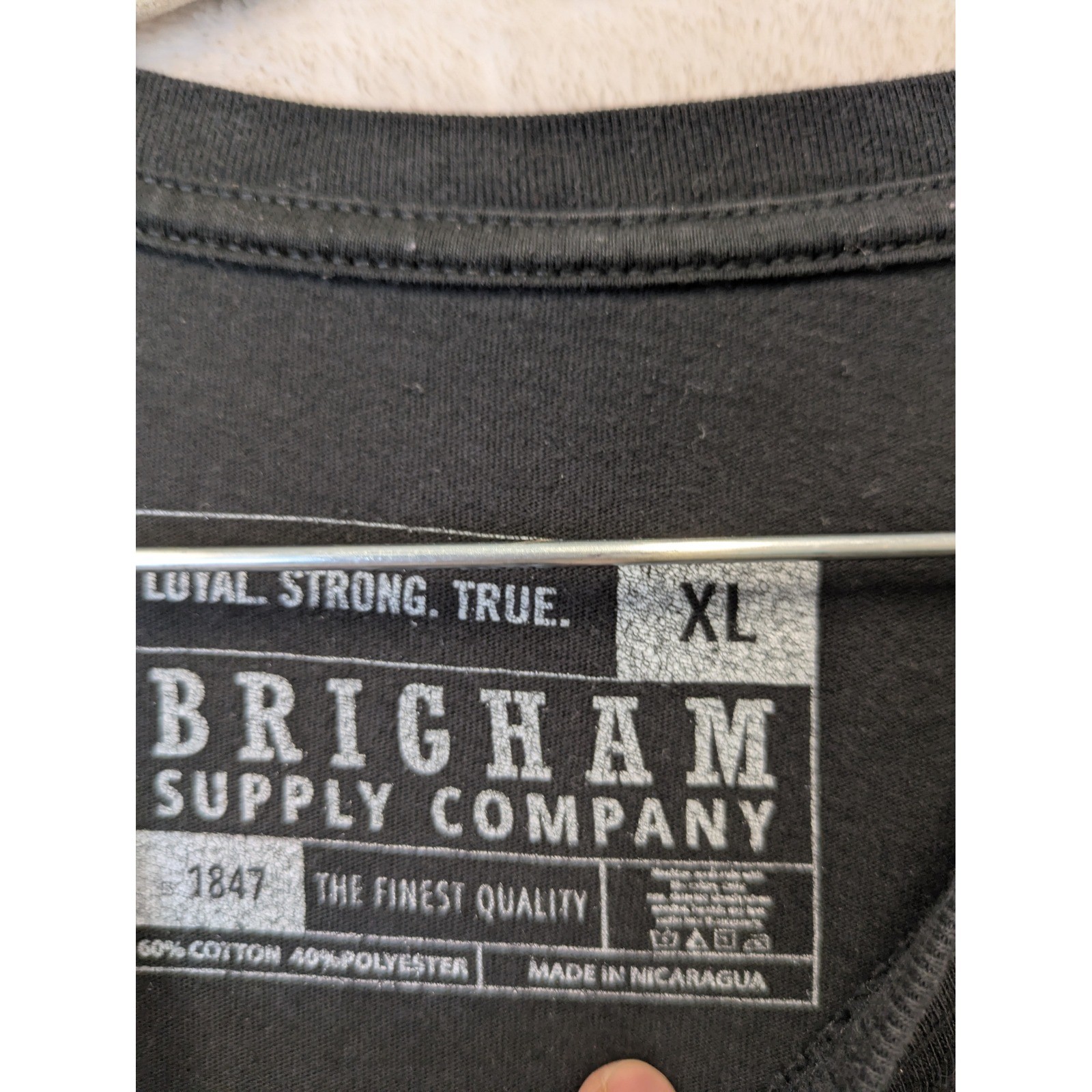 Brigham Supply Company T-Shirt Men's XL Black BYU Stranger Things Style Graphic gallery