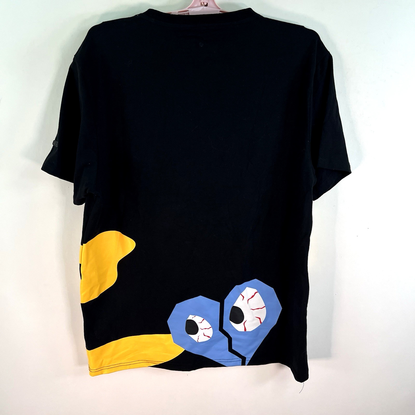 BKYS Be Kind Embroidered {atchwork T-Shirt Adult Size M Black gallery
