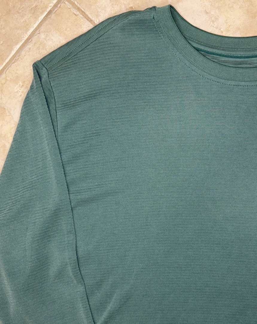 Tommy Bahama Coastal Crest Tee Crew Neck L/S Mens 3XLB UPF 30 Myrtle Green NWT gallery