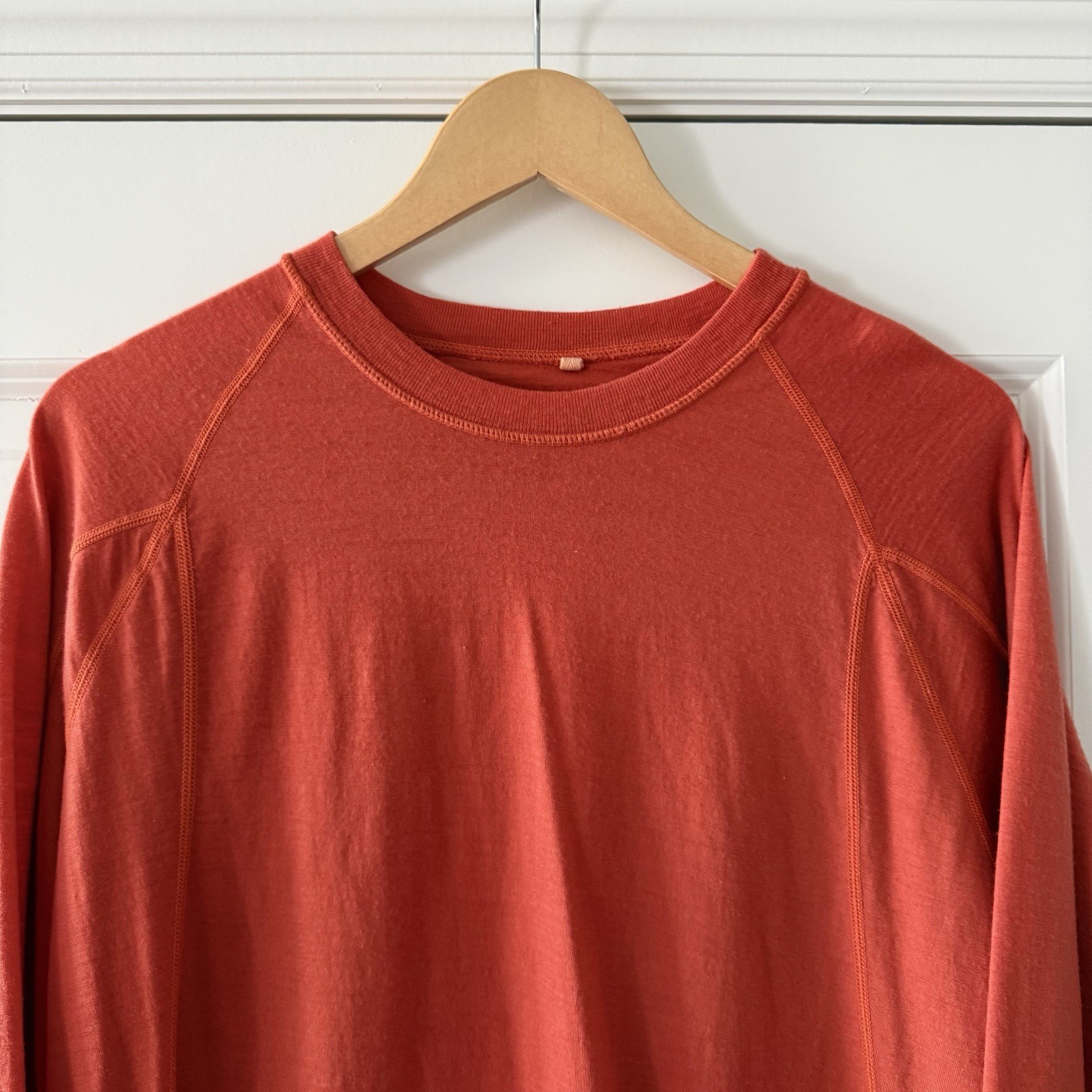 Endura Baabaa Merino Shirt Large Orange Outdoor Pullover Base Layer Cycling gallery