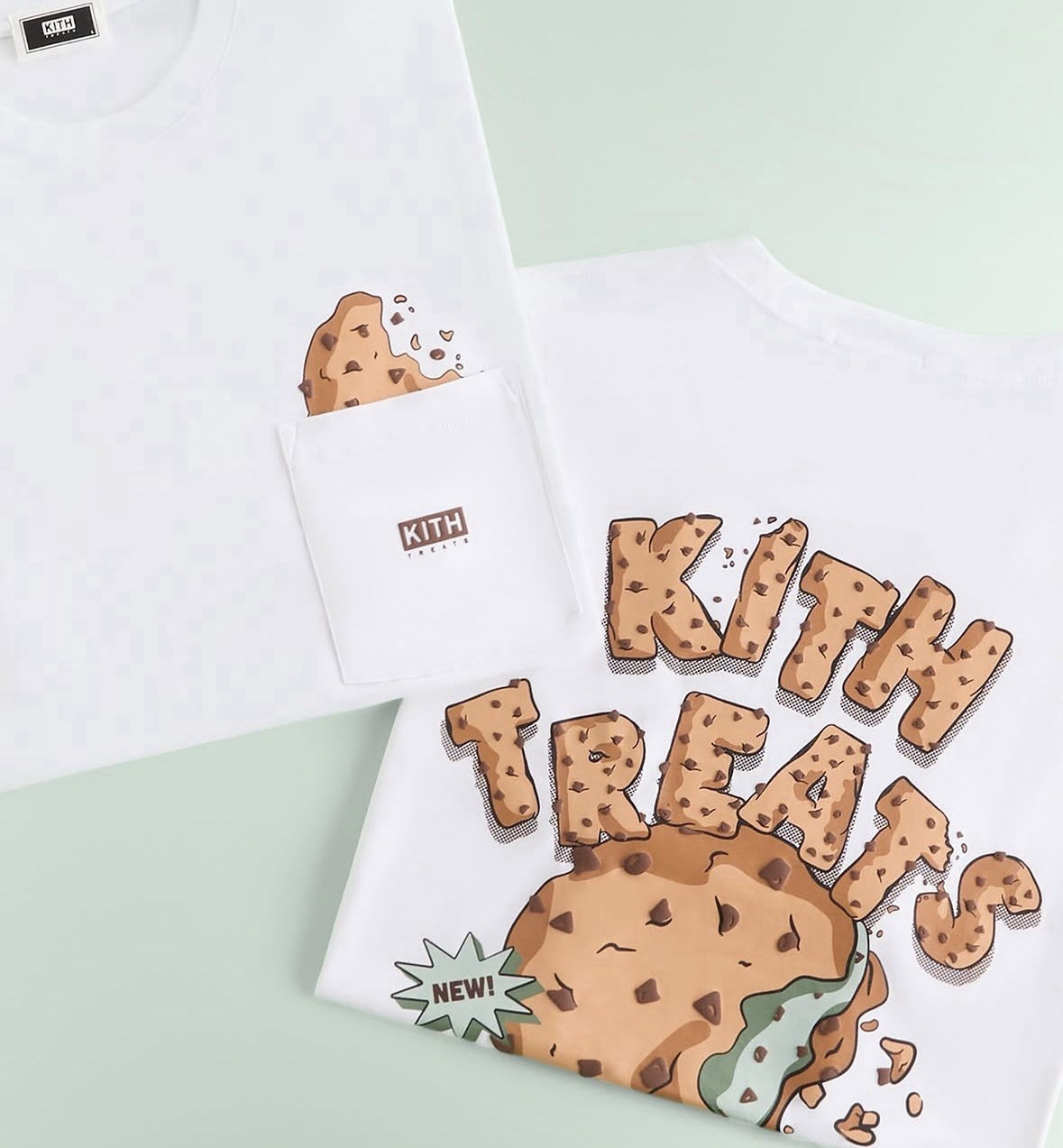NWT: Kith Treats Mint Condition Pocket T-Shirt White Size XL