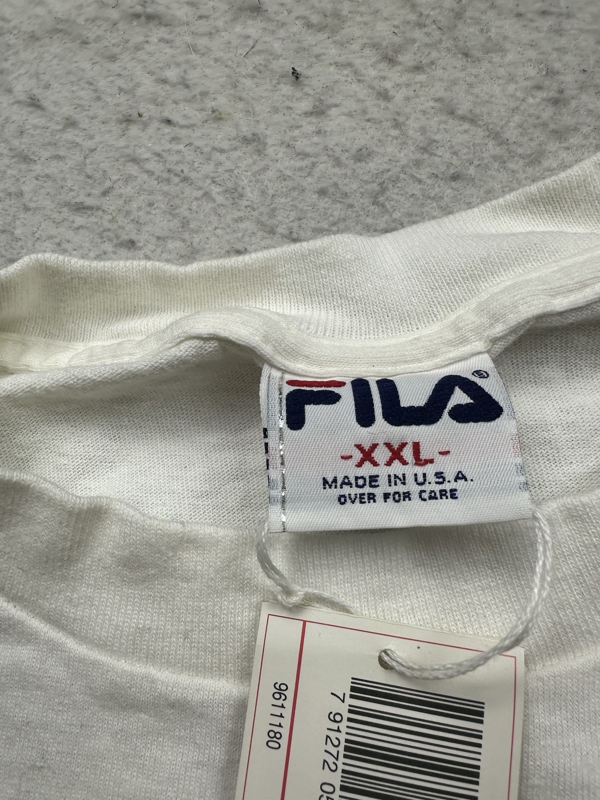 Vintage NWT Mens Fila Grant Hill Basketball Graphic Shirt 90s 2XL White READ gallery