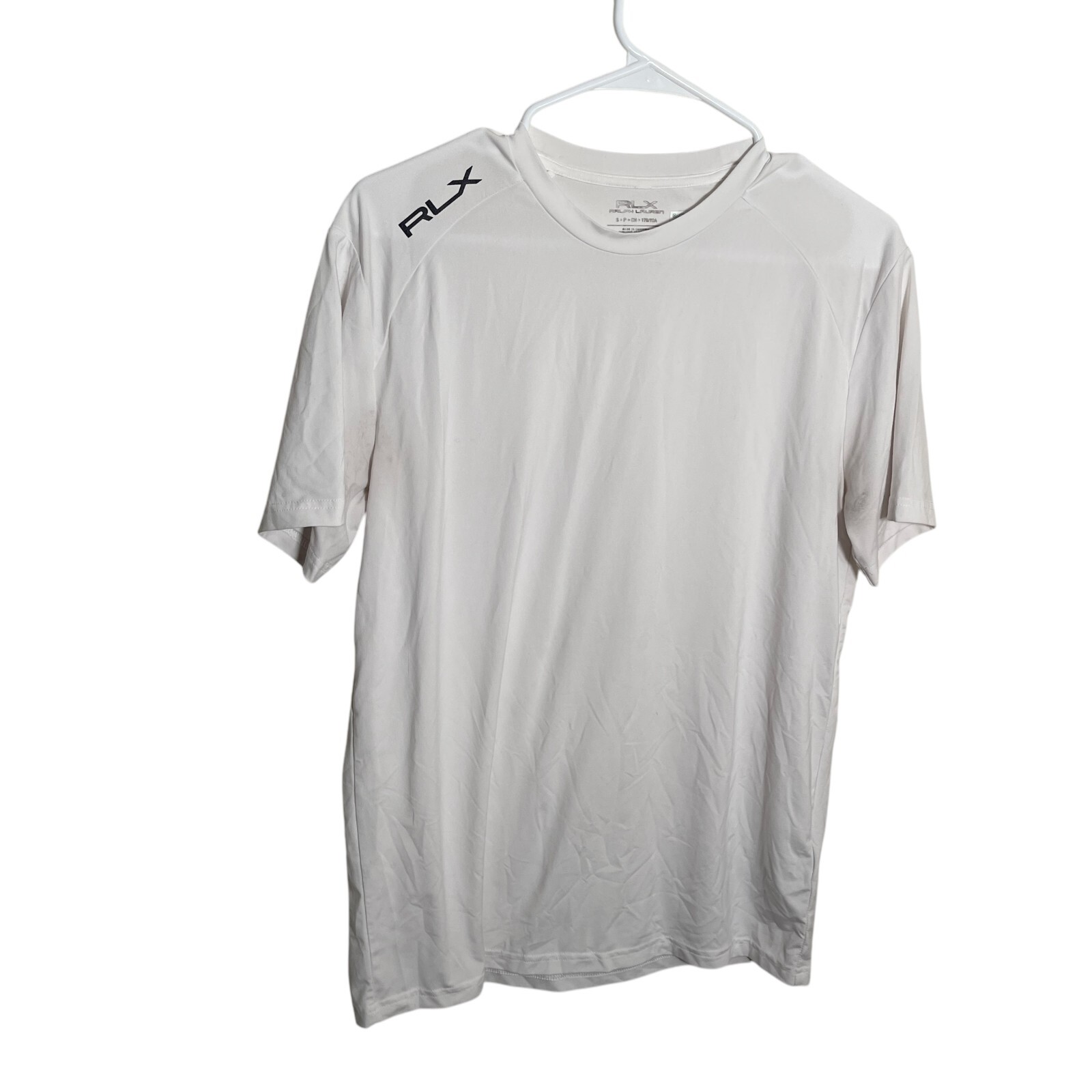 RLX Ralph Lauren Shirt Men’s Small White Athletic Performance Solid Active Top