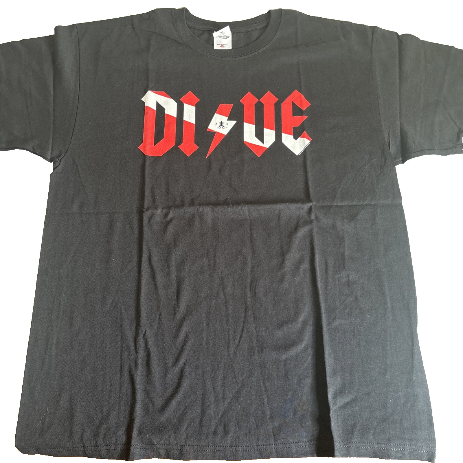 Amphibious Outfitters Men's T-Shirt XL Dive Black Short Sleeve Scuba Diving gallery
