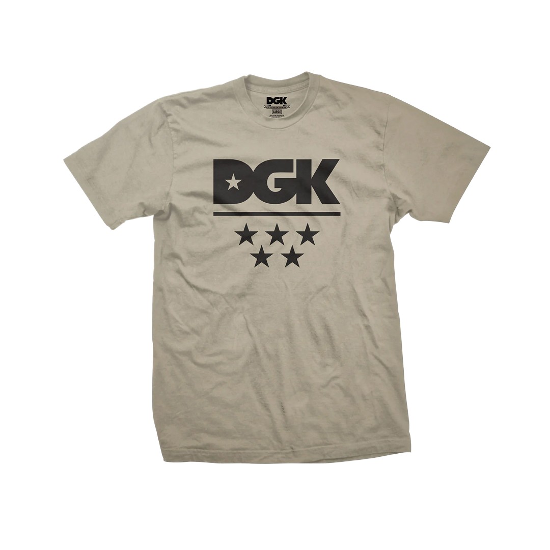 DGK Dirty Ghetto Kids “All Star” Short Sleeve Tee (Sand) T-Shirt