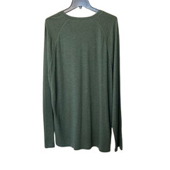 Faherty Cloud Cotton Long Sleeve Henley Shirt Mens XXL Deep Fern Heather NWT